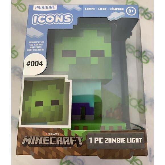 MINECRAFT ZOMBIE LIGHT MINI 5'' NEW COLLECTIBLES 8+ - Picture 4 of 6